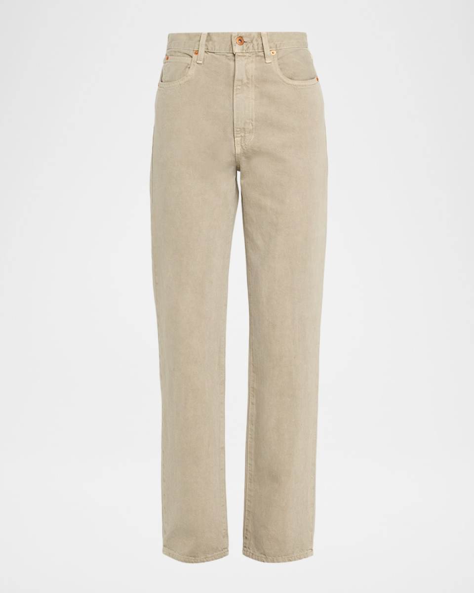 London High-Rise Straight-Leg Jeans